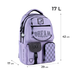 Backpack Kite Education teens Dream lavender