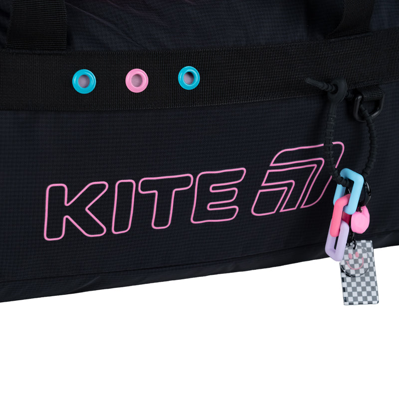 Kite Color Splash Sports Bag – Black & Versatile