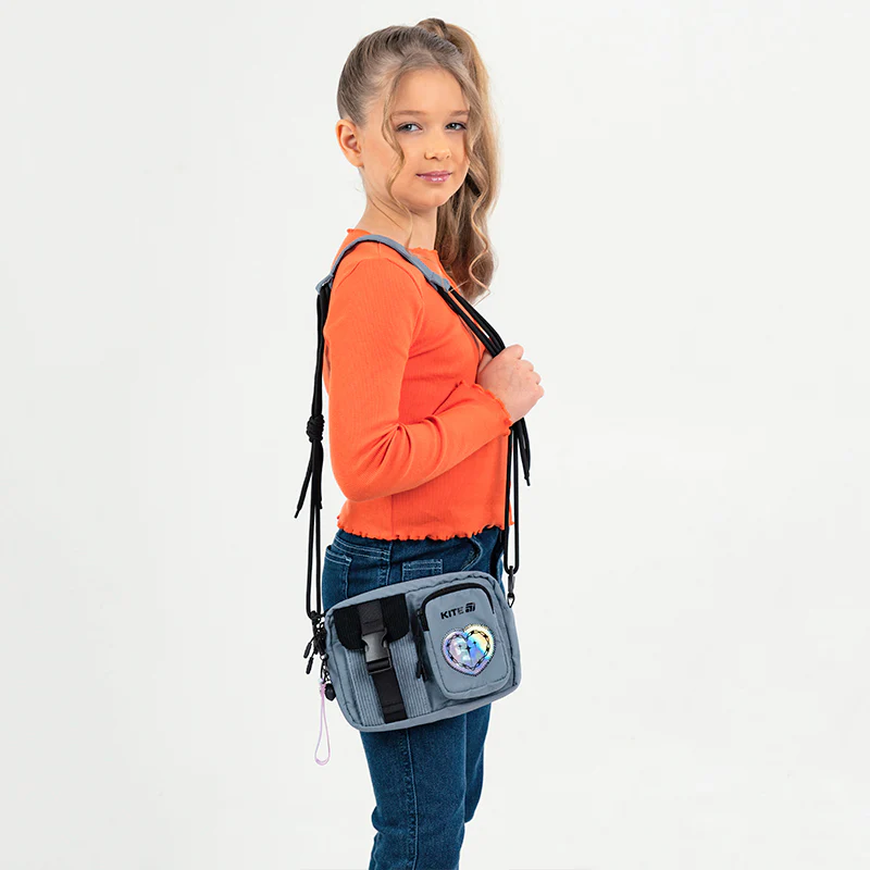 Kite Gray Crossbody Bag for Teens – K25-2522-3