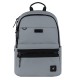 Gray Minimalist Backpack with Laptop Sleeve