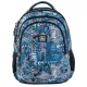 GoPack Teens Blue Backpack with 3 Compartments & Style