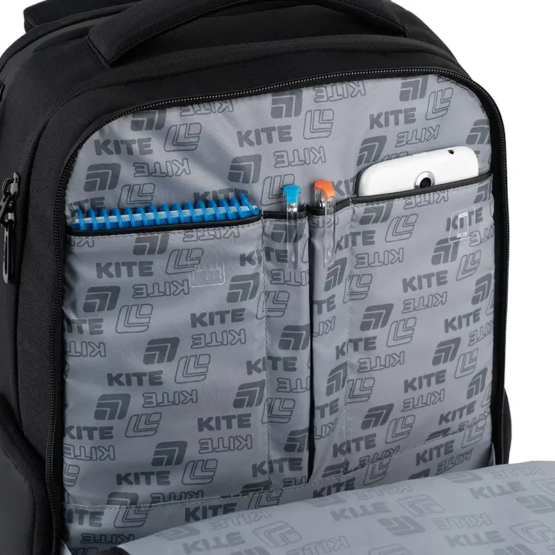 Kite Black Ergonomic AGS Backpack | Teens & Students