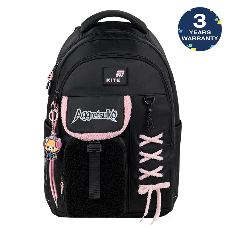 Kite Aggretsuko Teen Backpack – Air Comfort, Laptop, for Heights 145-175 cm