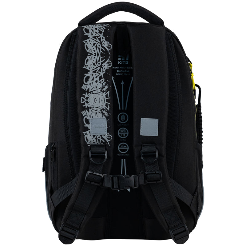 Kite DC Batman Street Teen Backpack – Air Comfort, Tablet, for Grades 4-7
