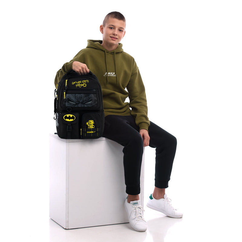 Kite DC Batman Street Teen Backpack – Air Comfort, Tablet, for Grades 4-7