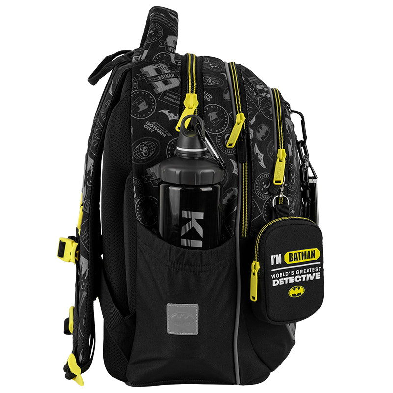 Kite DC Batman School Backpack – IGR Certified, Grades 1-6, Heights 130-145 cm