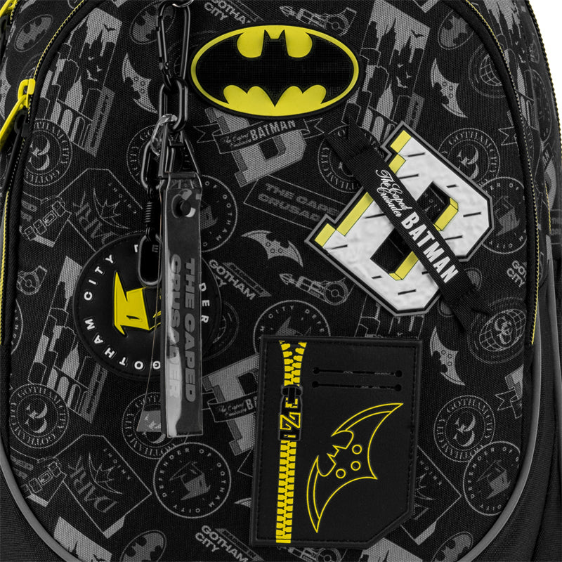 Kite DC Batman School Backpack – IGR Certified, Grades 1-6, Heights 130-145 cm
