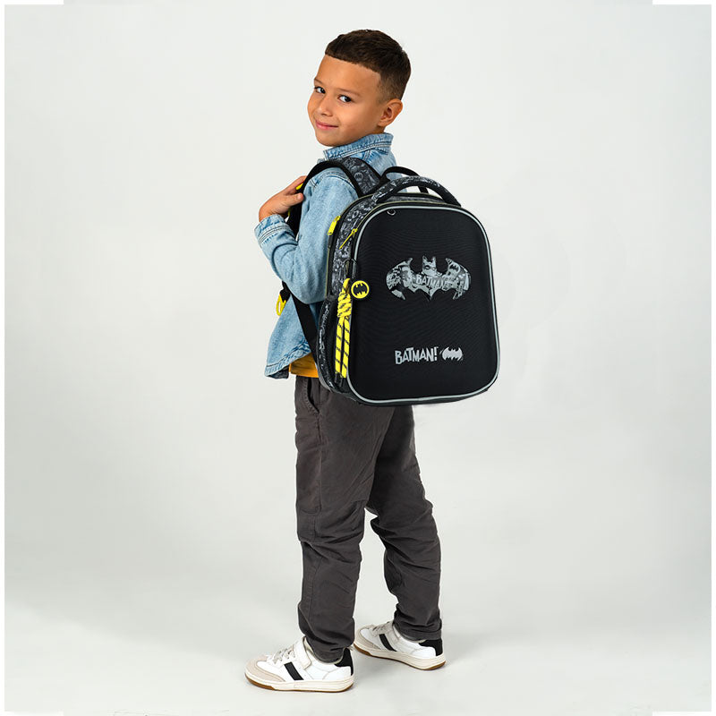Kite DC Batman Hard Shell Backpack – IGR Certified, Fits 115-130 cm
