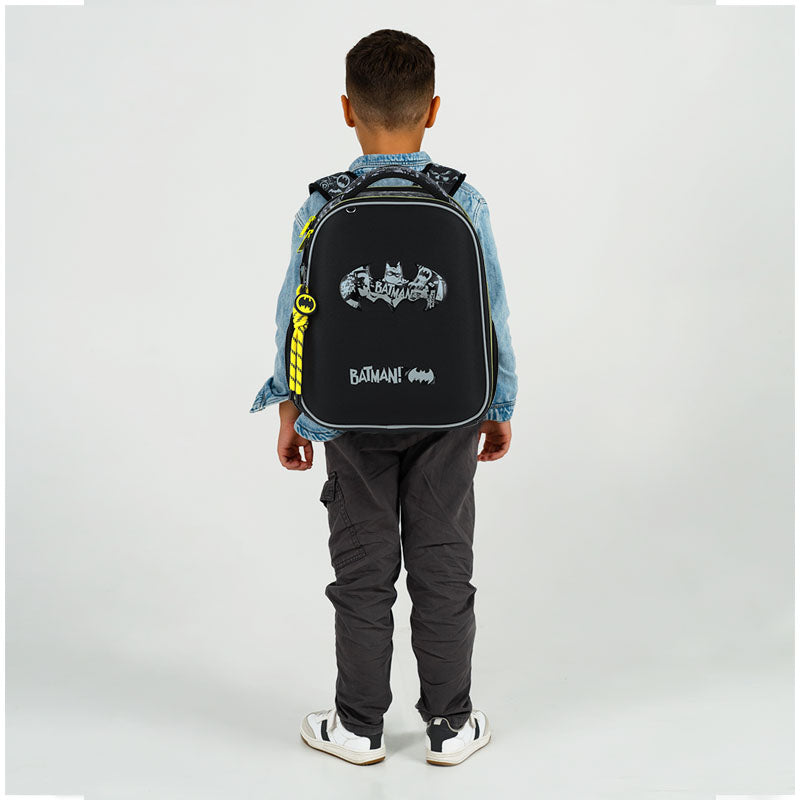 Kite DC Batman Hard Shell Backpack – IGR Certified, Fits 115-130 cm