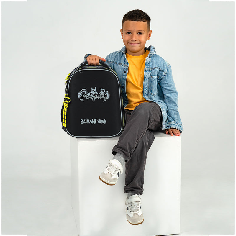 Kite DC Batman Hard Shell Backpack – IGR Certified, Fits 115-130 cm