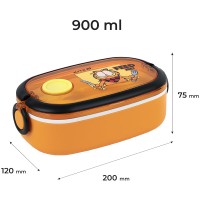 Kite Garfield Orange Lunch Box 900 ml