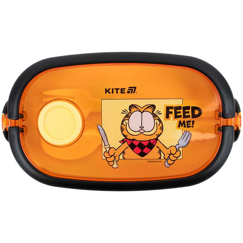 Kite Garfield 900 ml Lunch Box – BPA-Free, Microwave Safe with Cutlery