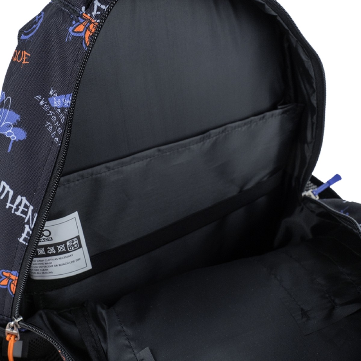 Black GoPack Teens Backpack with Dividers & Chest Strap