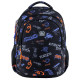 Black GoPack Teens Backpack with Dividers & Chest Strap