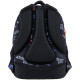 Black GoPack Teens Backpack with Dividers & Chest Strap