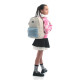 Beige GoPack Teens Backpack with Plush & Corduroy
