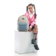 Beige GoPack Teens Backpack with Plush & Corduroy