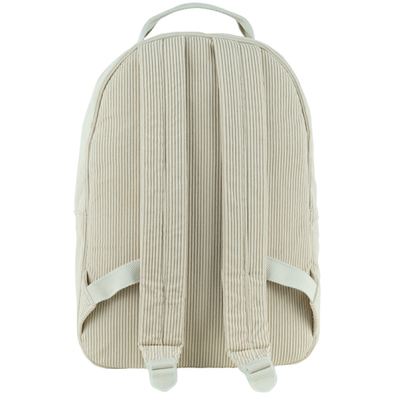Beige GoPack Teens Backpack with Plush & Corduroy