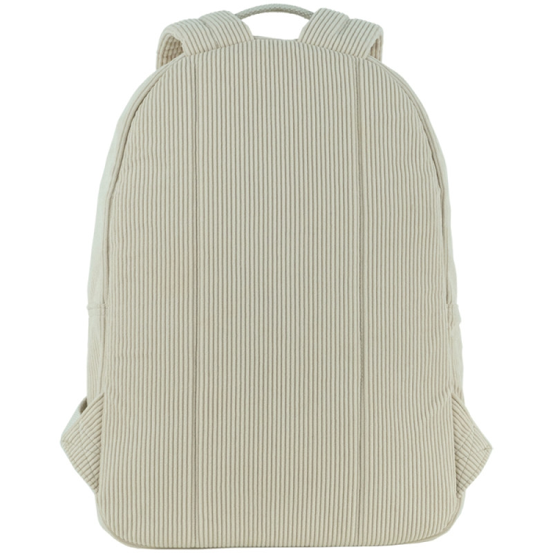Beige GoPack Teens Backpack with Plush & Corduroy