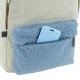 Beige GoPack Teens Backpack with Plush & Corduroy