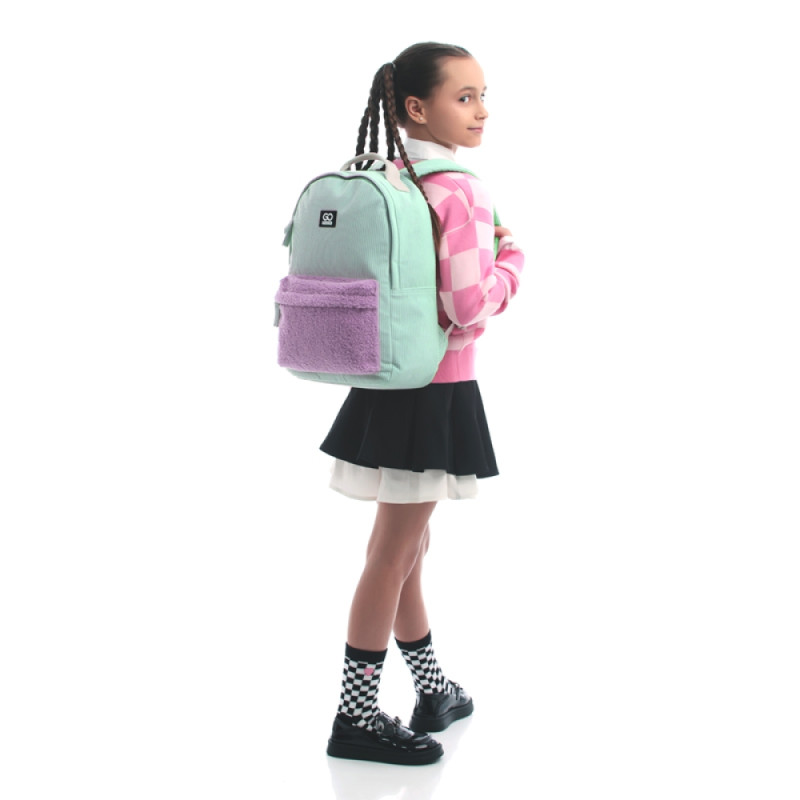 Mint GoPack Teens Backpack with Plush & Laptop Pocket