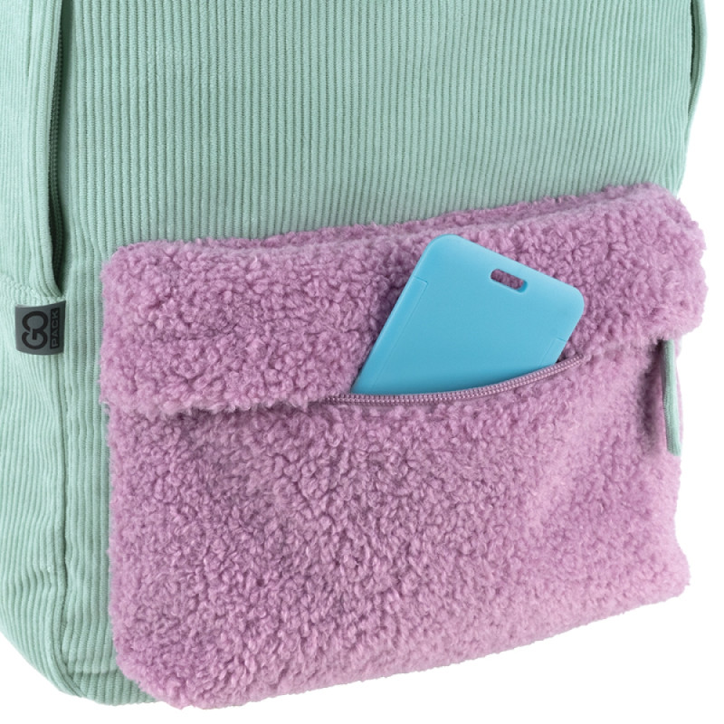 Mint GoPack Teens Backpack with Plush & Laptop Pocket