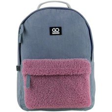 GoPack Dark Gray Plush Laptop Backpack