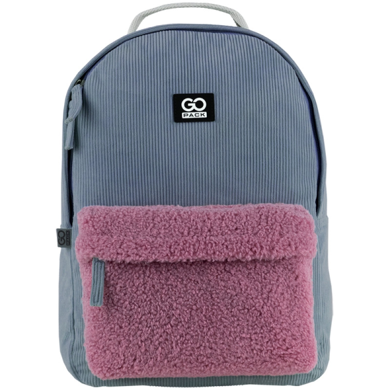 Dark Gray GoPack Plush Teens Backpack with Laptop Sleeve