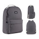 Gray Plush GoPack Teens Backpack with Laptop Pocket