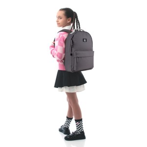 GoPack Gray Plush Laptop Backpack