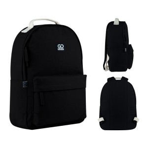 GoPack Black Plush Laptop Backpack