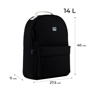 GoPack Black Plush Laptop Backpack