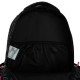 GoPack Black Teens School Backpack with 3 Compartments & Chest Strap