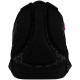 GoPack Black Teens School Backpack with 3 Compartments & Chest Strap