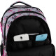 Gray GoPack Teens School Backpack with 3 Compartments & Chest Strap