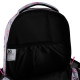 Gray GoPack Teens School Backpack with 3 Compartments & Chest Strap