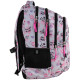 Gray GoPack Teens School Backpack with 3 Compartments & Chest Strap
