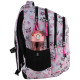 Gray GoPack Teens School Backpack with 3 Compartments & Chest Strap
