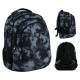 Black GoPack Teens Backpack with 3 Compartments & Chest Strap