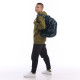 Black GoPack Teens Backpack with 3 Compartments & Chest Strap