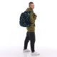 Black GoPack Teens Backpack with 3 Compartments & Chest Strap