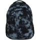 Black GoPack Teens Backpack with 3 Compartments & Chest Strap