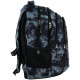 Black GoPack Teens Backpack with 3 Compartments & Chest Strap