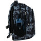 Black GoPack Teens Backpack with 3 Compartments & Chest Strap