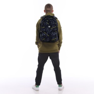 GoPack Teens Black Ergonomic Backpack