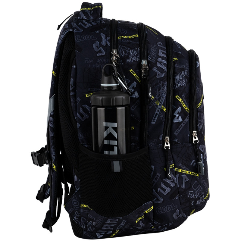 Ergonomic Teens Backpack GO25-162L-5 in Matte Black