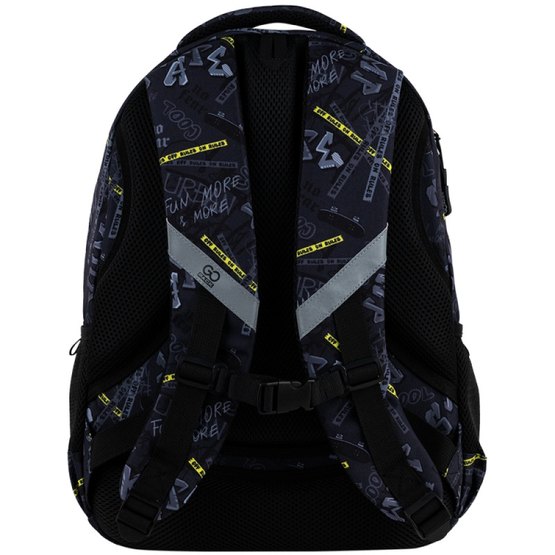 Ergonomic Teens Backpack GO25-162L-5 in Matte Black