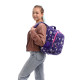 Purple GoPack Teens Backpack with 3 Compartments & Support