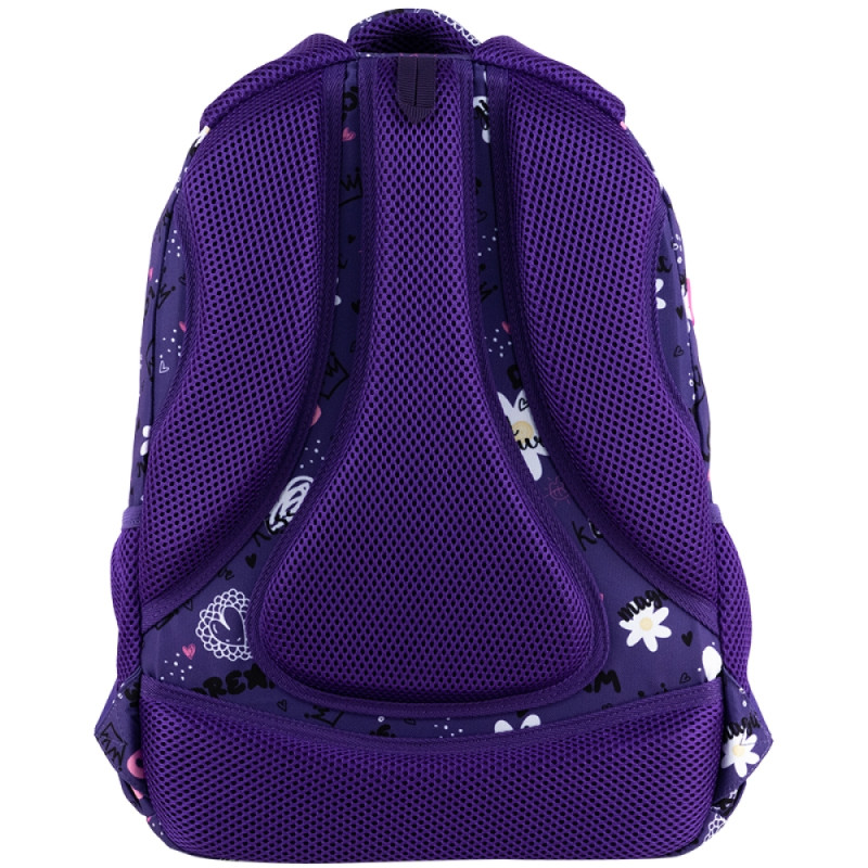 Purple GoPack Teens Backpack with 3 Compartments & Support