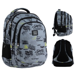 School backpack GoPack Teens Gray